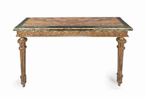 Console d'applique in legno dorato, inizi del XX secolo  - Asta Antiquariato: Arredi, Dipinti, Oggetti d'Arte, Arte Orientale. - Associazione Nazionale - Case d'Asta italiane