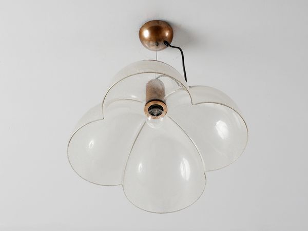 NASON CARLO (n. 1935) : Lampada a sospensione mod. LS111 per AV Mazzega, Murano  - Asta Asta 476 | DESIGN E ARTI DECORATIVE DEL NOVECENTO Online - Associazione Nazionale - Case d'Asta italiane