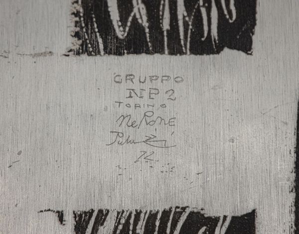 GRUPPO NP2 / NERONE e PATUZZI : Rivestimento site specific per l'atrio di casa Fiorio, Genova  - Asta Asta 476 | DESIGN E ARTI DECORATIVE DEL NOVECENTO Online - Associazione Nazionale - Case d'Asta italiane