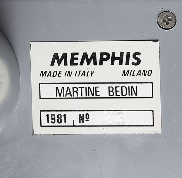 BEDIN MARTINE (n. 1957) : Lampada mod. Terminus per Memphis, Milano  - Asta Asta 476 | DESIGN E ARTI DECORATIVE DEL NOVECENTO Online - Associazione Nazionale - Case d'Asta italiane