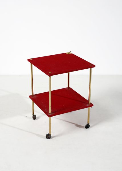 CACCIA DOMINIONI LUIGI (1913 - 2016) : Carrello a due ripiani mod. T9 per Azucena, Milano  - Asta Asta 476 | DESIGN E ARTI DECORATIVE DEL NOVECENTO Online - Associazione Nazionale - Case d'Asta italiane