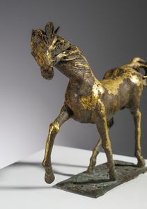 FAZZINI PERICLE (1913 - 1987) : Cavallo Scultura a tutto tondo  - Asta Asta 476 | DESIGN E ARTI DECORATIVE DEL NOVECENTO Online - Associazione Nazionale - Case d'Asta italiane