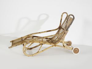 MANIFATTURA ITALIANA : Chaise longue  - Asta Asta 476 | DESIGN E ARTI DECORATIVE DEL NOVECENTO Online - Associazione Nazionale - Case d'Asta italiane