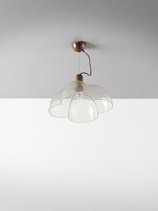 NASON CARLO (n. 1935) - Lampada a sospensione mod. LS111 per AV Mazzega, Murano