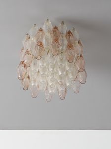 VENINI : Lampada a sospensione della serie Poliedri, Murano  - Asta Asta 476 | DESIGN E ARTI DECORATIVE DEL NOVECENTO Online - Associazione Nazionale - Case d'Asta italiane