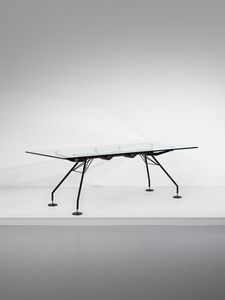 NORMAN FOSTER  (n. 1935) - Tavolo della serie Nomos per Tecno, Varedo