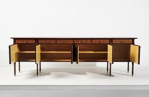 ARTIGIANI DEL MOBILE : Credenza a sei ante, Cant  - Asta Asta 476 | DESIGN E ARTI DECORATIVE DEL NOVECENTO Online - Associazione Nazionale - Case d'Asta italiane