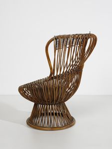 FRANCO ALBINI (1905-1977) & GINO COLOMBINI (1915-2011) : Poltrona mod. Margherita per Vittorio Bonacina, Lurago d'Erba  - Asta Asta 476 | DESIGN E ARTI DECORATIVE DEL NOVECENTO Online - Associazione Nazionale - Case d'Asta italiane