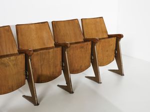 RINALDI GASTONE (1920 - 2006) : Quattro file di poltroncine per cinematografi e teatri mod. LV per Rima, Padova  - Asta Asta 476 | DESIGN E ARTI DECORATIVE DEL NOVECENTO Online - Associazione Nazionale - Case d'Asta italiane