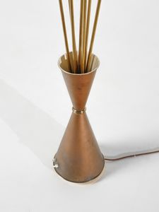 MANIFATTURA ITALIANA : Lampada da terra a sette luci  - Asta Asta 476 | DESIGN E ARTI DECORATIVE DEL NOVECENTO Online - Associazione Nazionale - Case d'Asta italiane