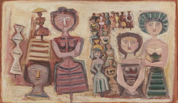 Massimo Campigli : Foule de femmes  - Asta Arte moderna e contemporanea - Associazione Nazionale - Case d'Asta italiane