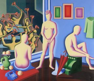 Mark Kostabi - Ladies in waiting