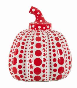 YAYOI KUSAMA - Pumpkin red and white