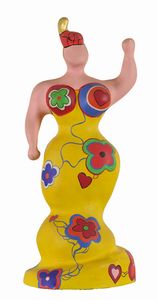 Niki De Saint Phalle - Nana Mode Rose - Nana Golden Turban