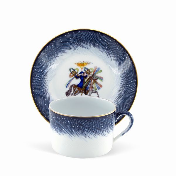 Hermes, prod. Limoges, tazza da collezione  - Asta Argenti e l'Arte della Tavola - Associazione Nazionale - Case d'Asta italiane