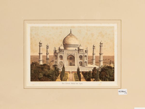 Der Tadsch Mahal bei Agra - Benares am Ganges  - Asta Dal Grand Tour al magico Oriente. Una collezione di stampe - Associazione Nazionale - Case d'Asta italiane