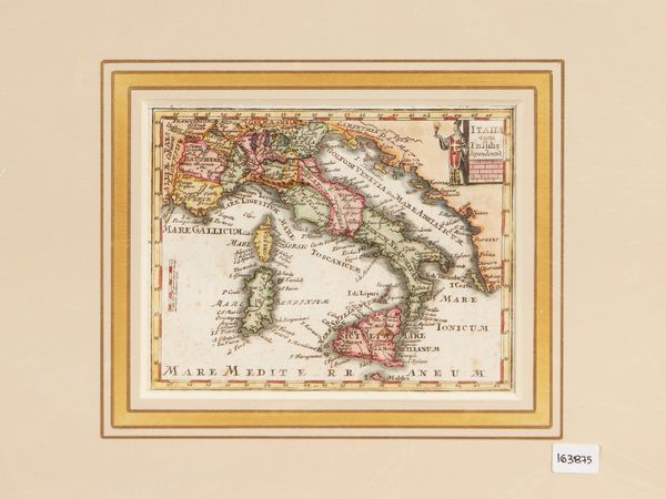 Christoph Weigel : Italia cum Insulis dependentib. (1739)  - Asta Dal Grand Tour al magico Oriente. Una collezione di stampe - Associazione Nazionale - Case d'Asta italiane