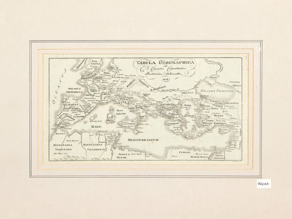 Tabula geographica 1823  - Asta Dal Grand Tour al magico Oriente. Una collezione di stampe - Associazione Nazionale - Case d'Asta italiane