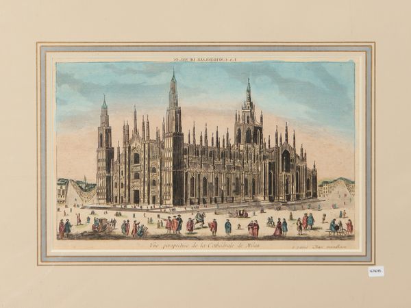 Vue Perspective de la Cathdrale de Milan  - Asta Dal Grand Tour al magico Oriente. Una collezione di stampe - Associazione Nazionale - Case d'Asta italiane