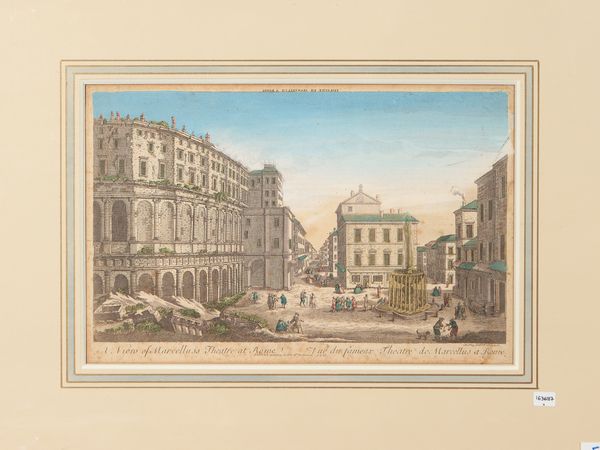 A View of Marcellus's Theatre at Rome (1750)  - Asta Dal Grand Tour al magico Oriente. Una collezione di stampe - Associazione Nazionale - Case d'Asta italiane