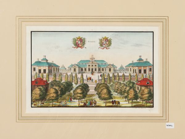 Willem Swidde : Il castello di Ostanaa (1692)  - Asta Dal Grand Tour al magico Oriente. Una collezione di stampe - Associazione Nazionale - Case d'Asta italiane