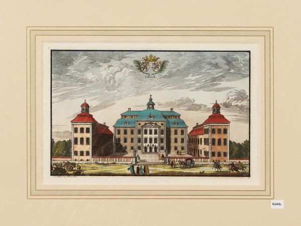 Willem Swidde : Il castello di Lfstad (1694)  - Asta Dal Grand Tour al magico Oriente. Una collezione di stampe - Associazione Nazionale - Case d'Asta italiane