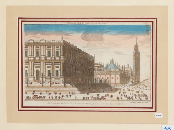 Vue Perspective du derriere de la Bouvre de Seville, et d'une partie de l'Eglise Cathedrale (1770)  - Asta Dal Grand Tour al magico Oriente. Una collezione di stampe - Associazione Nazionale - Case d'Asta italiane