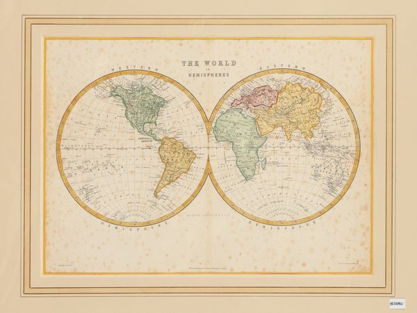 ALEXANDER KEITH JOHNSTON : The World in Hemispherws by Keith Johnston F.R.S.E. (1861)  - Asta Dal Grand Tour al magico Oriente. Una collezione di stampe - Associazione Nazionale - Case d'Asta italiane