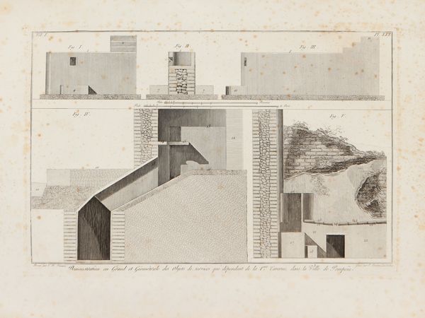 GIOVANNI BATTISTA PIRANESI : Demonstration en Grand et Gomtrale des objects de services qui dpendent de la 1ere Taverne...  - Asta Dal Grand Tour al magico Oriente. Una collezione di stampe - Associazione Nazionale - Case d'Asta italiane