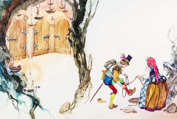 Pikka (Piero Cattaneo) : L'acciarino magico  - Asta Fairy Tales / Illustrazioni Originali - Associazione Nazionale - Case d'Asta italiane