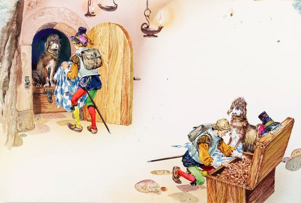 Pikka (Piero Cattaneo) : L'acciarino magico  - Asta Fairy Tales / Illustrazioni Originali - Associazione Nazionale - Case d'Asta italiane