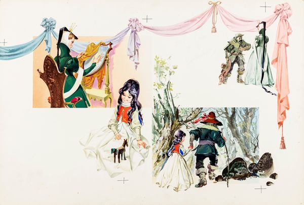 Pikka (Piero Cattaneo) : Biancaneve  - Asta Fairy Tales / Illustrazioni Originali - Associazione Nazionale - Case d'Asta italiane