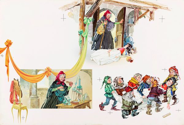 Pikka (Piero Cattaneo) : Biancaneve  - Asta Fairy Tales / Illustrazioni Originali - Associazione Nazionale - Case d'Asta italiane