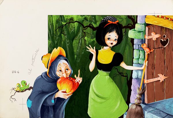 GATTI : Biancaneve  - Asta Fairy Tales / Illustrazioni Originali - Associazione Nazionale - Case d'Asta italiane