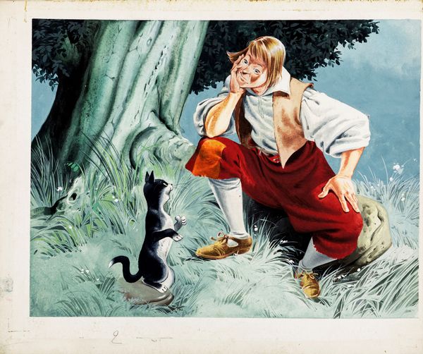 Tony Wolf (Antonio Lupatelli) : Il gatto dagli stivali  - Asta Fairy Tales / Illustrazioni Originali - Associazione Nazionale - Case d'Asta italiane