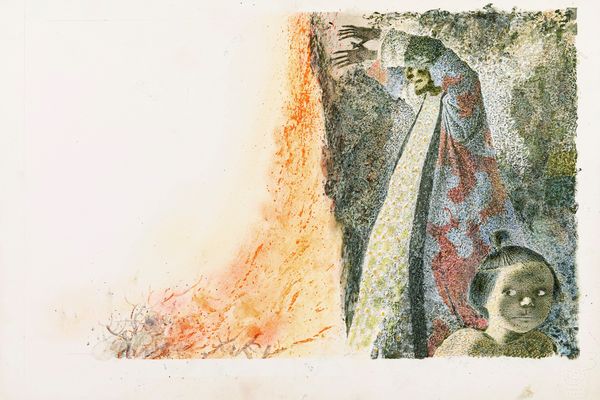 Ugo Fontana : La lampada di Aladino  - Asta Fairy Tales / Illustrazioni Originali - Associazione Nazionale - Case d'Asta italiane