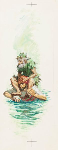 Libico Maraja : Sinbad il marinaio  - Asta Fairy Tales / Illustrazioni Originali - Associazione Nazionale - Case d'Asta italiane