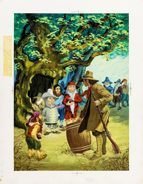 Sani (Sandro Nardini) : Rip Van Winkle  - Asta Fairy Tales / Illustrazioni Originali - Associazione Nazionale - Case d'Asta italiane