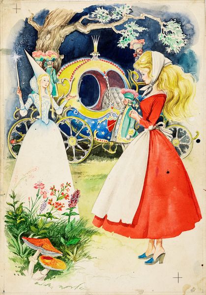 Gianni Benvenuti : Cenerentola  - Asta Fairy Tales / Illustrazioni Originali - Associazione Nazionale - Case d'Asta italiane