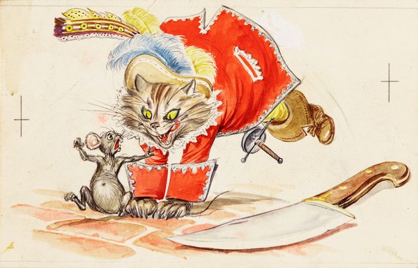 Gianni Benvenuti : Il gatto con gli stivali  - Asta Fairy Tales / Illustrazioni Originali - Associazione Nazionale - Case d'Asta italiane