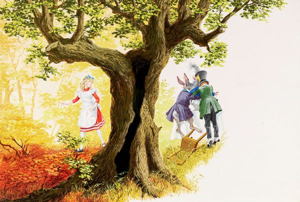 Libico Maraja : Alice nel Paese delle Meraviglie  - Asta Fairy Tales / Illustrazioni Originali - Associazione Nazionale - Case d'Asta italiane