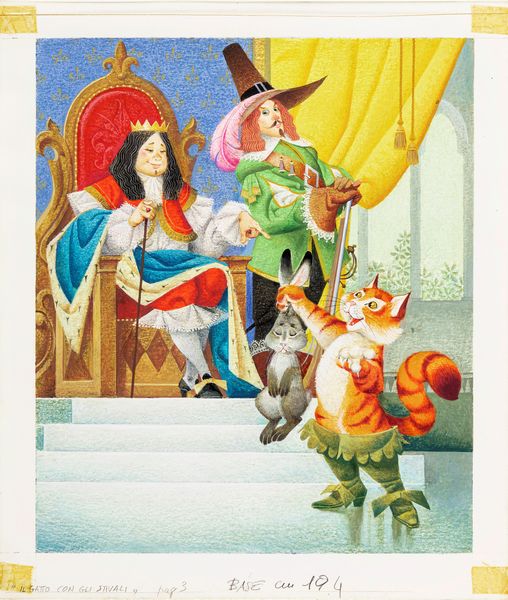 Severino Baraldi : Il gatto con gli stivali  - Asta Fairy Tales / Illustrazioni Originali - Associazione Nazionale - Case d'Asta italiane