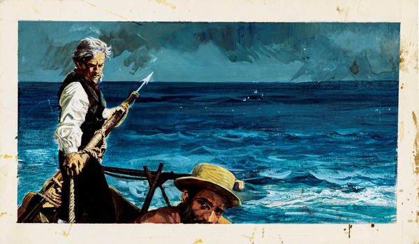 Riga, Diego e Dale (Giorgio De Gaspari) : Moby Dick  - Asta Fairy Tales / Illustrazioni Originali - Associazione Nazionale - Case d'Asta italiane