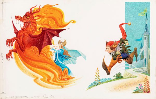 Severino Baraldi : La bella addormentata nel bosco  - Asta Fairy Tales / Illustrazioni Originali - Associazione Nazionale - Case d'Asta italiane