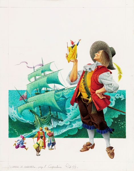 Severino Baraldi : I viaggi di Gulliver  - Asta Fairy Tales / Illustrazioni Originali - Associazione Nazionale - Case d'Asta italiane