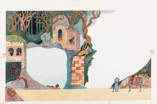 Ugo Fontana : La bella addormentata  - Asta Fairy Tales / Illustrazioni Originali - Associazione Nazionale - Case d'Asta italiane