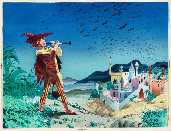 Tony Wolf (Antonio Lupatelli) : Il piffero magico  - Asta Fairy Tales / Illustrazioni Originali - Associazione Nazionale - Case d'Asta italiane