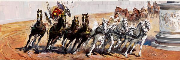 Averardo Ciriello : Ben Hur  - Asta Fairy Tales / Illustrazioni Originali - Associazione Nazionale - Case d'Asta italiane