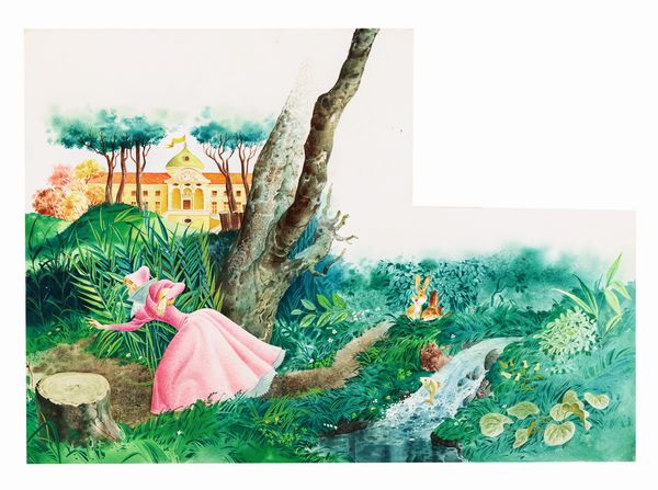 Tony Wolf (Antonio Lupatelli) : Il Re rospo  - Asta Fairy Tales / Illustrazioni Originali - Associazione Nazionale - Case d'Asta italiane