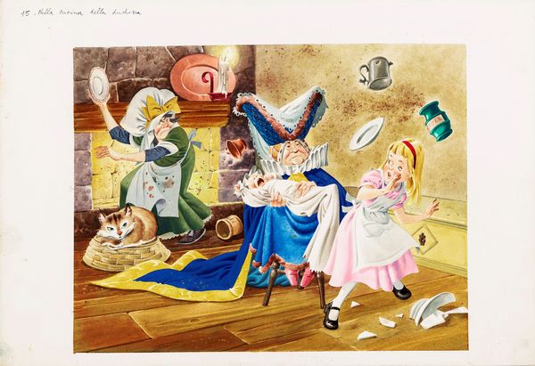 Tony Wolf (Antonio Lupatelli) : Alice nel Paese delle Meraviglie  - Asta Fairy Tales / Illustrazioni Originali - Associazione Nazionale - Case d'Asta italiane